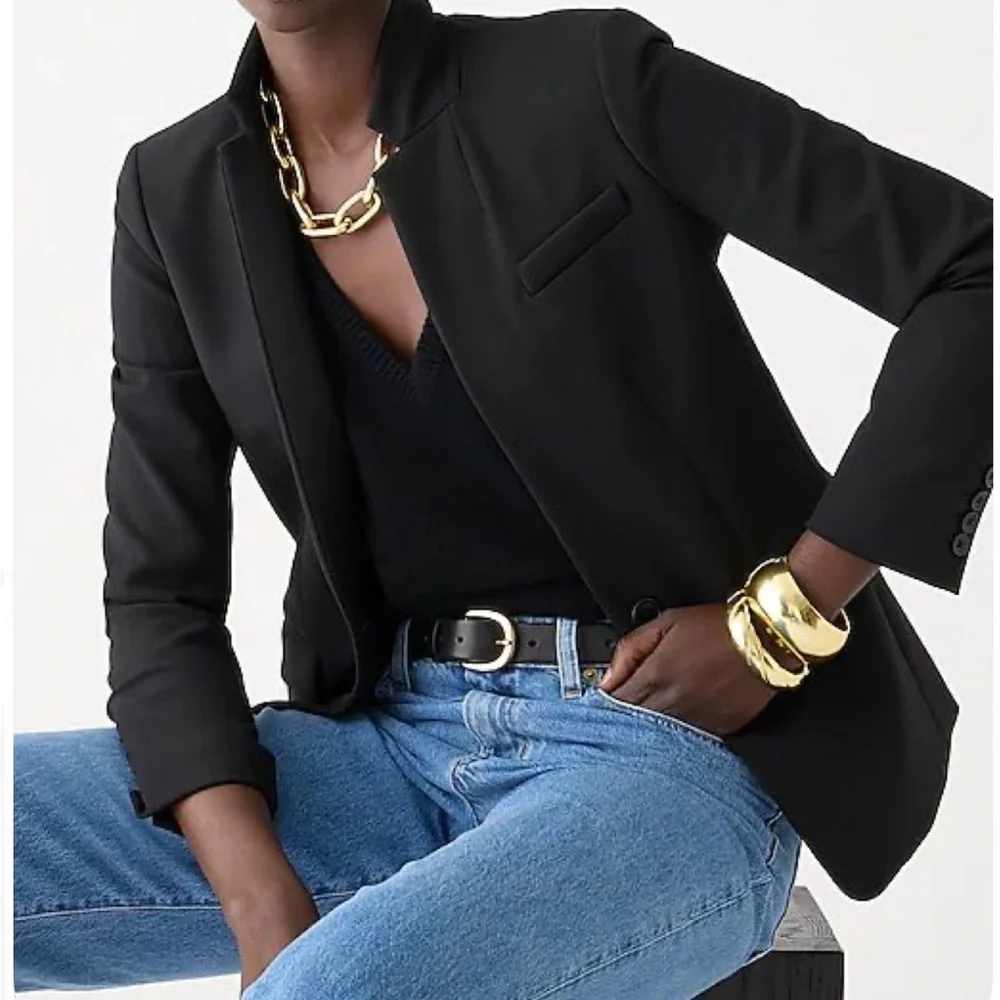 J. Crew Regent Blazer Four Season Stretch Size 2 Black